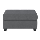 Maston Dark Gray 2-Piece Reversible Sectional with Drop-Down Cup Holders and Storage Ottoman by Homelegance at Eve Furniture