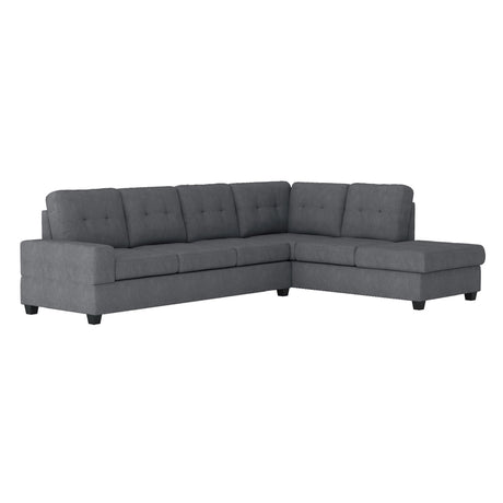 Maston Dark Gray Reversible Sectional by Homelegance at Eve Furniture