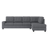 Maston Dark Gray Reversible Sectional by Homelegance at Eve Furniture