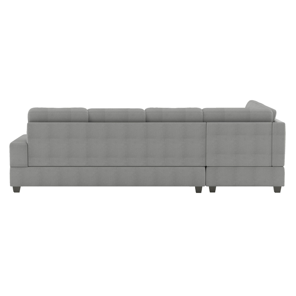 Maston Gray 2-Piece Reversible Sectional with Drop-Down Cup Holders by Homelegance at Eve Furniture
