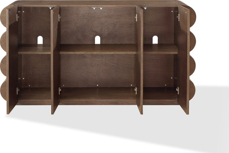 Mataranka Bistre Four Door Walnut Sideboard by Modus Furniture at Eve Furniture
