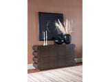 Mataranka Bistre Four Door Walnut Sideboard by Modus Furniture at Eve Furniture