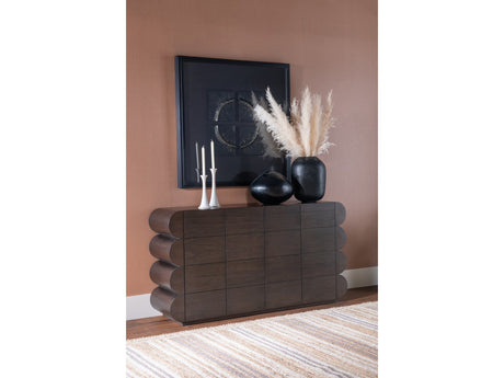 Mataranka Bistre Four Door Walnut Sideboard by Modus Furniture at Eve Furniture