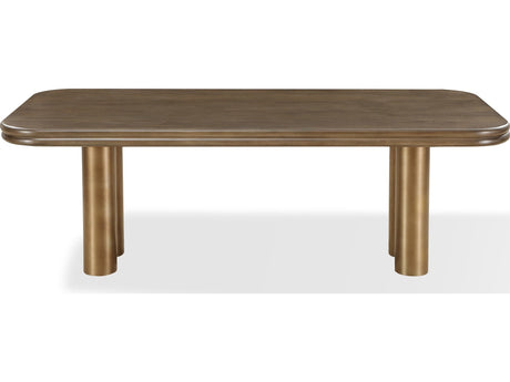 Mataranka Bistre/Brushed Golden Rectangular Dining Table by Modus Furniture at Eve Furniture