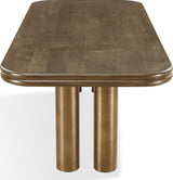Mataranka Bistre/Brushed Golden Rectangular Dining Table by Modus Furniture at Eve Furniture