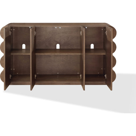 Mataranka Four Door Walnut Sideboard in Bistre by Modus Furniture at Eve Furniture