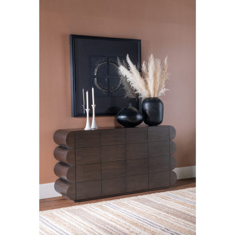 Mataranka Four Door Walnut Sideboard in Bistre by Modus Furniture at Eve Furniture
