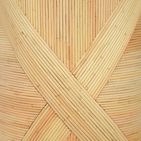Matea Natural Rattan Cross Side Table by TOV Furniture at Eve Furniture