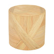 Matea Natural Rattan Cross Side Table by TOV Furniture at Eve Furniture