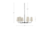 Mathis Chandelier by Moe's Home at Eve Furniture