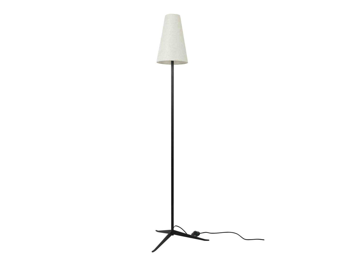 Mathis Linen/Black Floor Lamp by Moe's Home at Eve Furniture