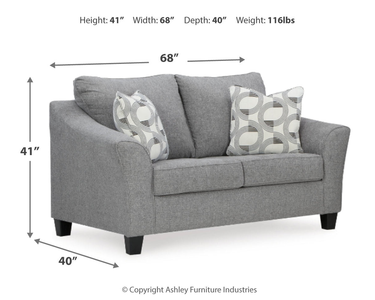 Mathonia Smoke Living Room Set