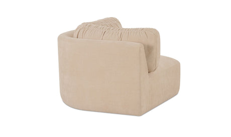 Matina Corner Chair Oatmeal by Moe's Home at Eve Furniture