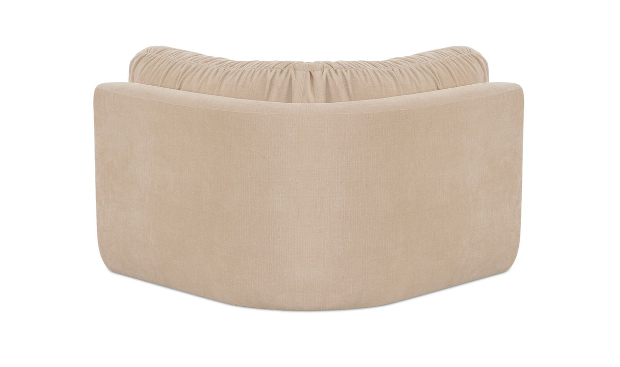 Matina Corner Chair Oatmeal by Moe's Home at Eve Furniture