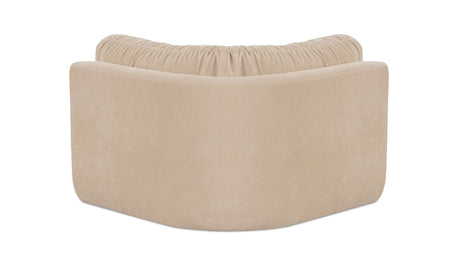 Matina Corner Chair Oatmeal by Moe's Home at Eve Furniture