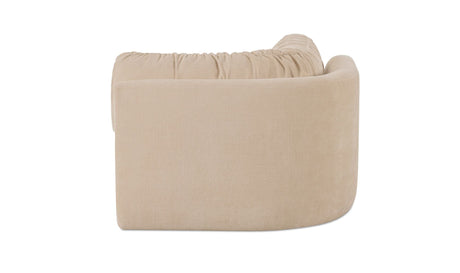 Matina Corner Chair Oatmeal by Moe's Home at Eve Furniture