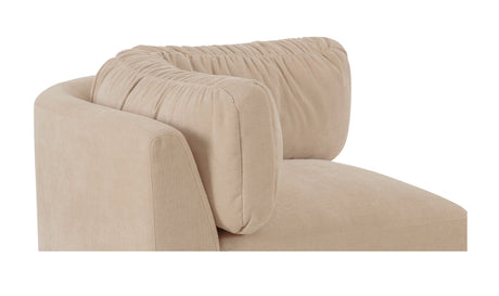 Matina Corner Chair Oatmeal by Moe's Home at Eve Furniture