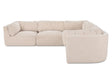 Matina Oatmeal Classic L Modular Sectional by MOES at Eve Furniture
