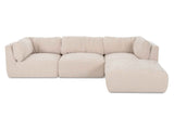 Matina Oatmeal Lounge Modular Sectional by Moe's Home at Eve Furniture
