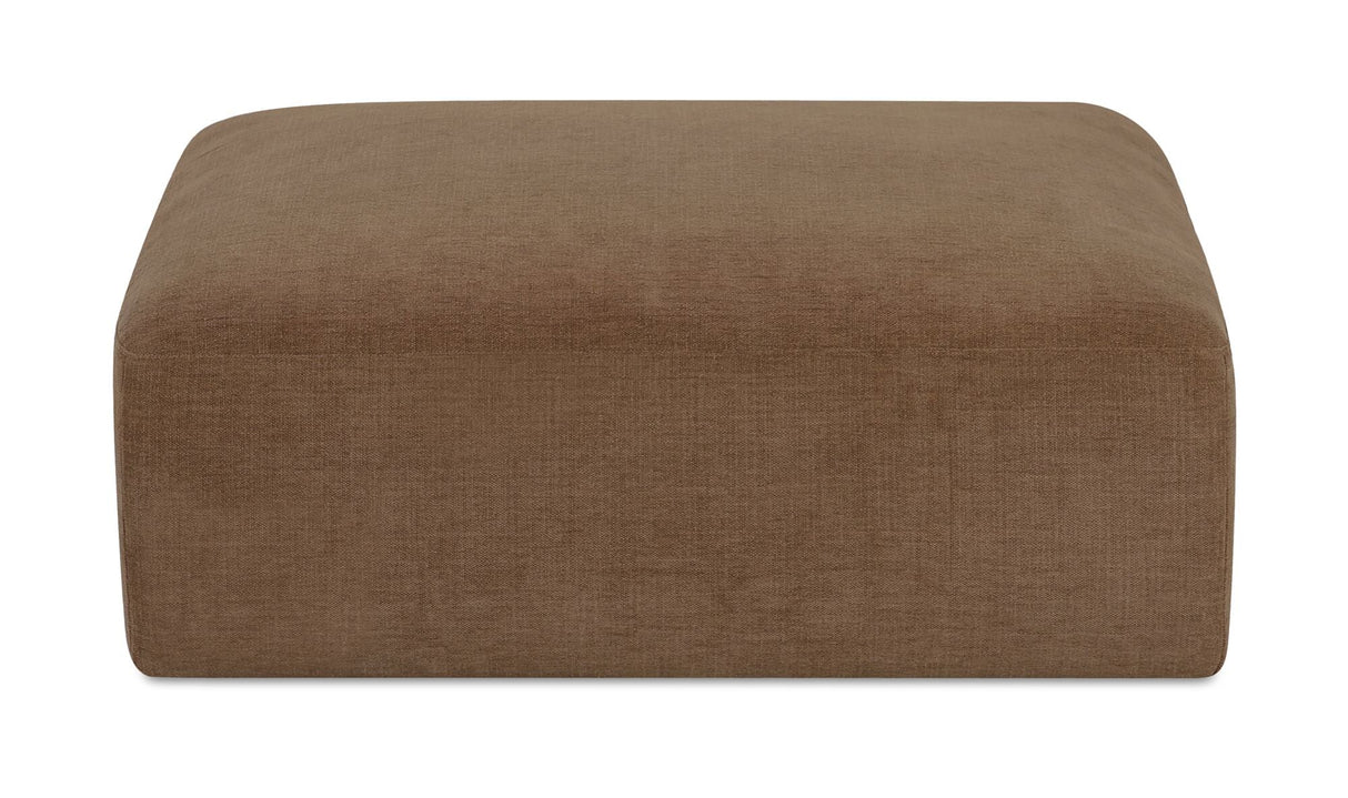 Matina Ottoman Taupe by Moe's Home at Eve Furniture