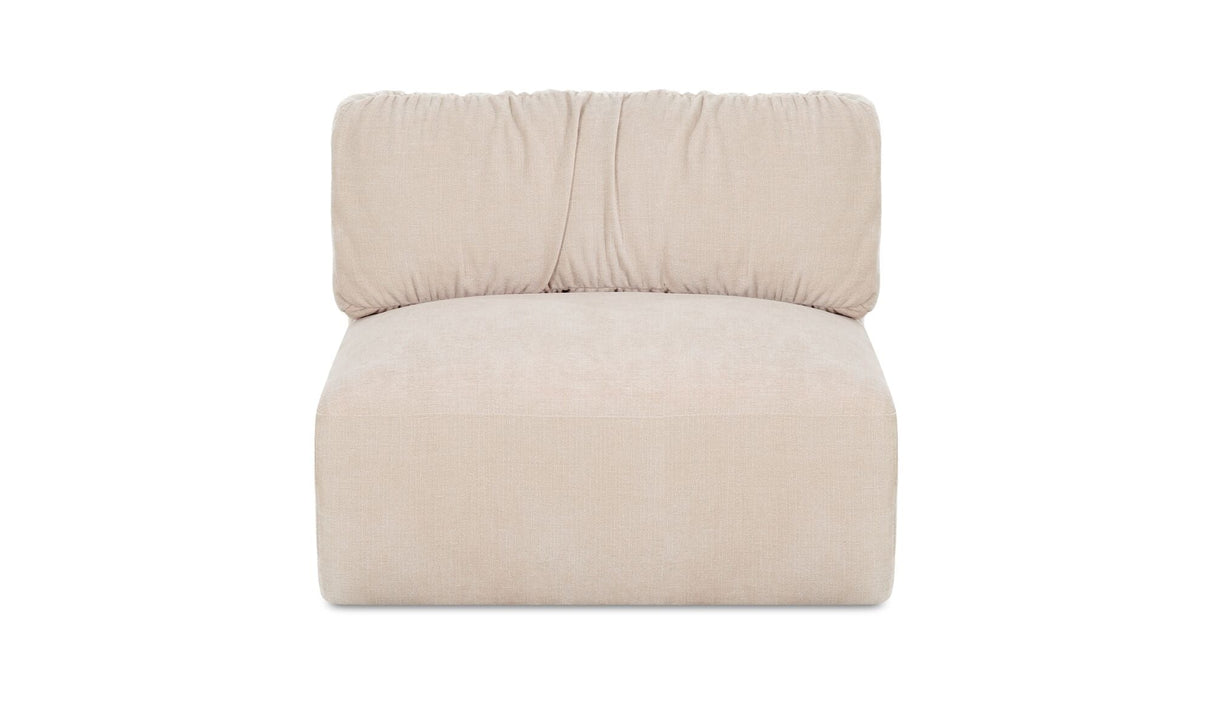 Matina Slipper Chair Oatmeal by Moe's Home at Eve Furniture