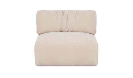 Matina Slipper Chair Oatmeal by Moe's Home at Eve Furniture