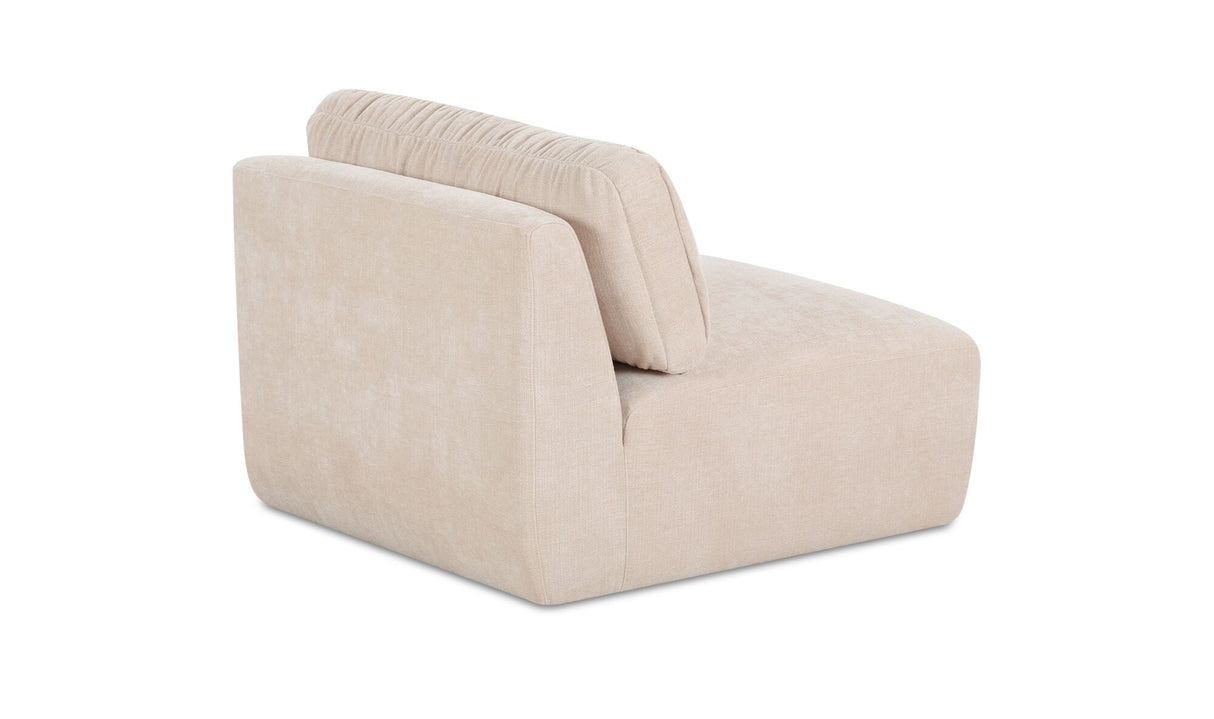 Matina Slipper Chair Oatmeal by Moe's Home at Eve Furniture