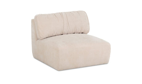 Matina Slipper Chair Oatmeal by Moe's Home at Eve Furniture
