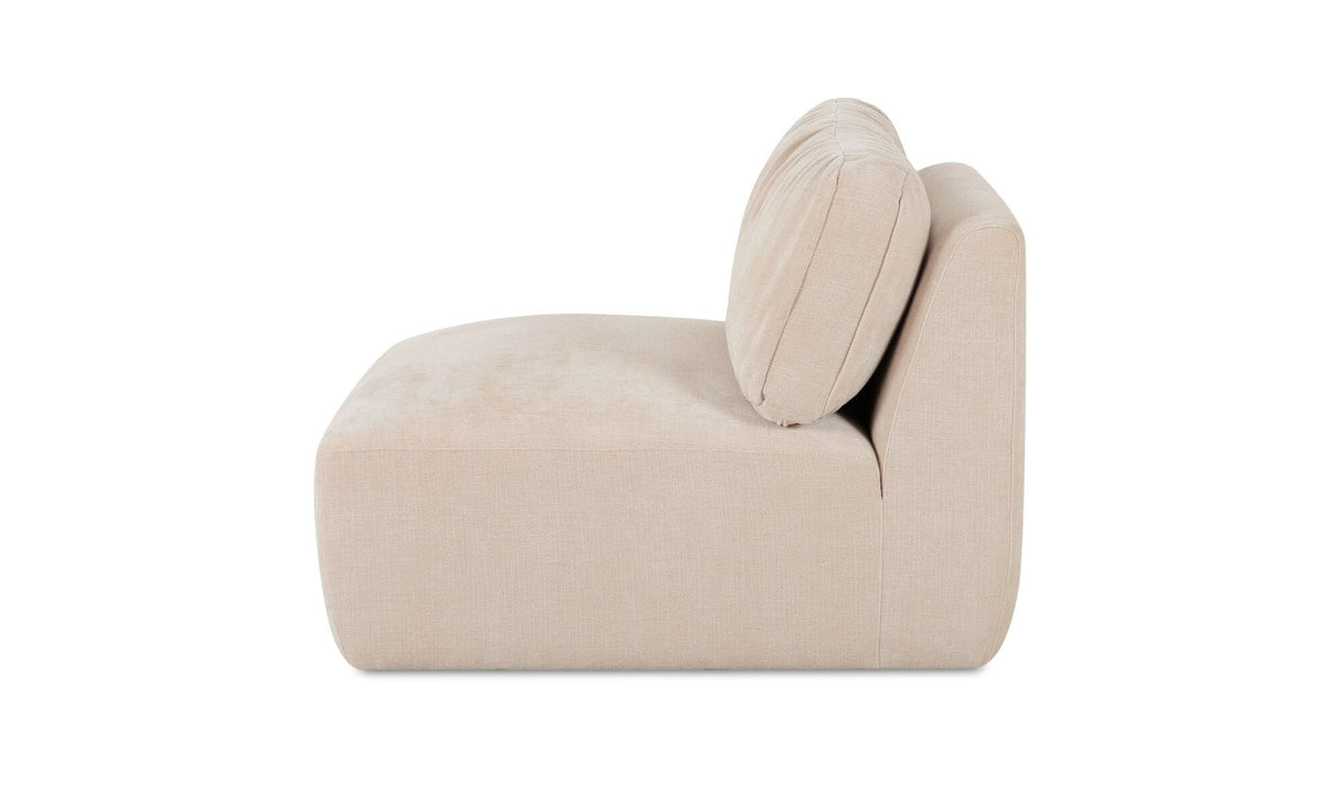 Matina Slipper Chair Oatmeal by Moe's Home at Eve Furniture