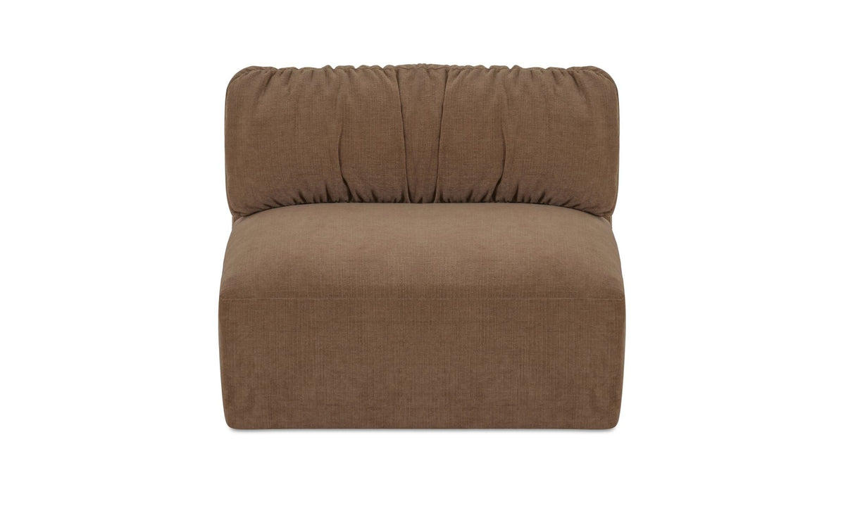 Matina Slipper Chair Taupe by Moe's Home at Eve Furniture