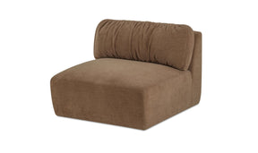 Matina Slipper Chair Taupe by Moe's Home at Eve Furniture