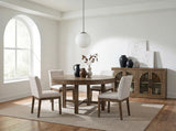 Matisse Brown 60-inch Round Dining Table by Homelegance at Eve Furniture