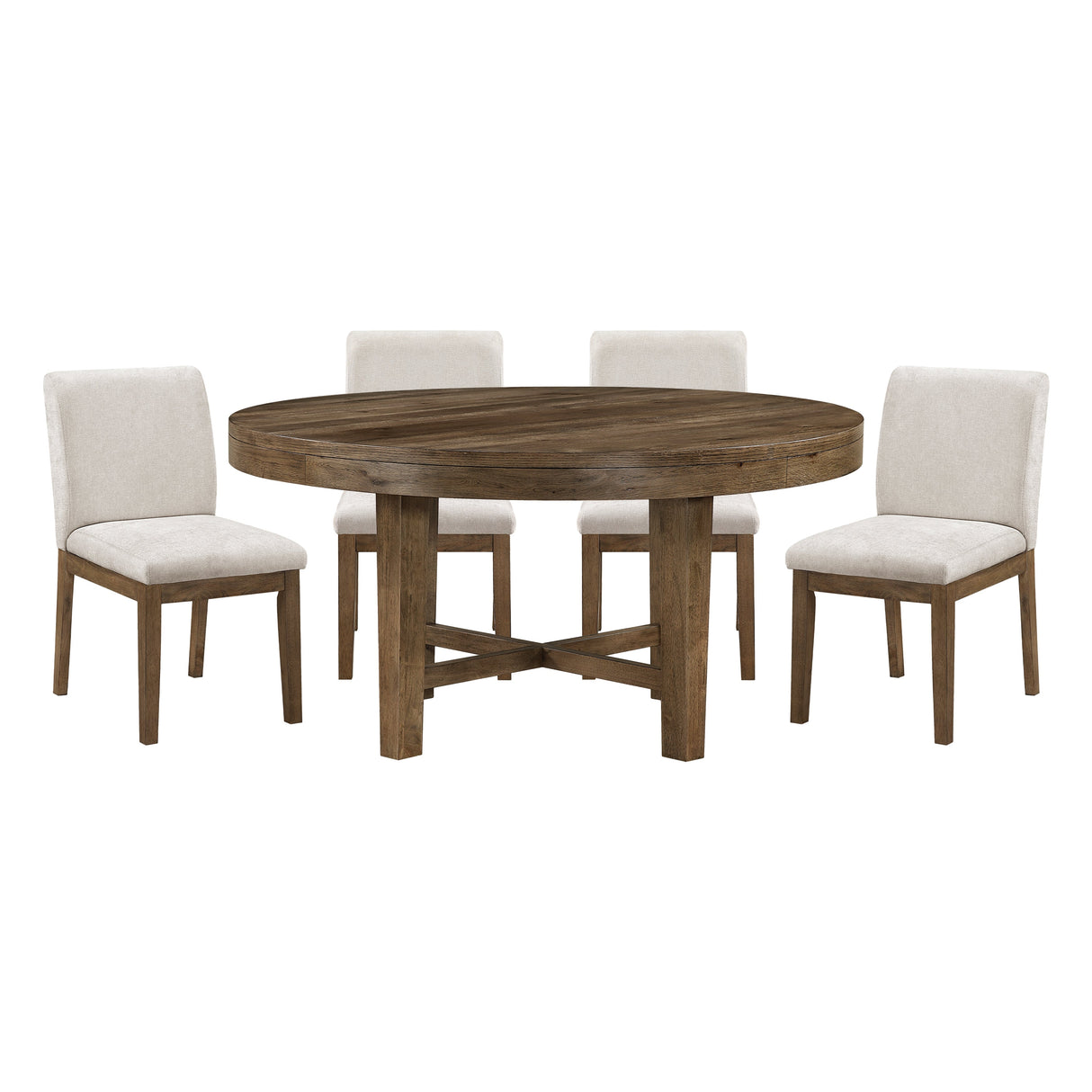 Matisse Brown 60" Round Dining Room Set by Homelegance at Eve Furniture