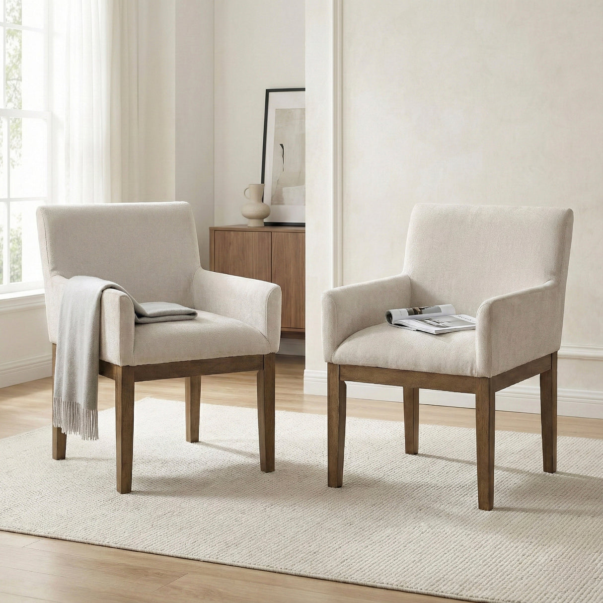 Matisse Brown Arm Chair, Set of 2 by Homelegance at Eve Furniture