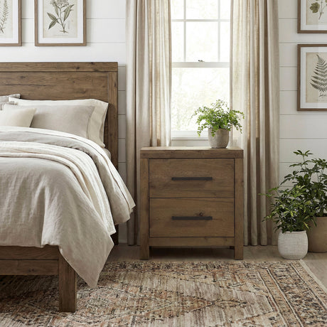 Matisse Brown Nightstand by Homelegance at Eve Furniture