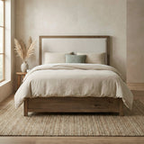 Matisse Brown Queen Panel Bed by Homelegance at Eve Furniture