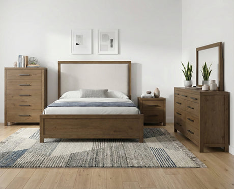 Matisse Brown Queen Panel Bed by Homelegance at Eve Furniture
