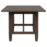 Matisse Rectangular Dining Table with 18" Removable Extension Leaf Brown