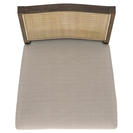 Matisse Woven Rattan Back Dining Side Chair with Upholstered Seat Brown by Coaster at Eve Furniture