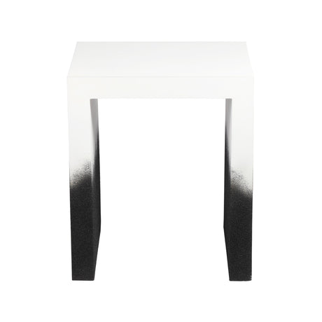 Matra Black and White End Table by TOV Furniture at Eve Furniture