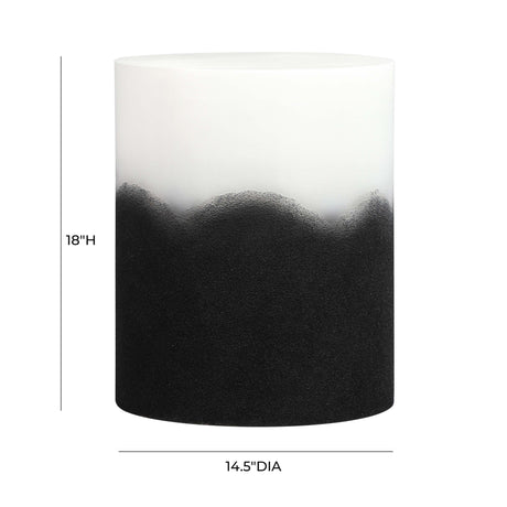 Matra Black and White Side Table by TOV Furniture at Eve Furniture