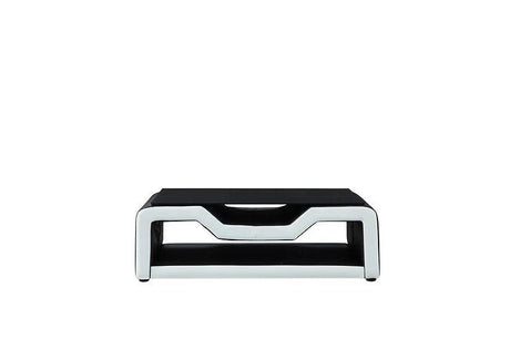 Matrix (Black/White) Italian Leather Sectional by New Era Innovations at Eve Furniture
