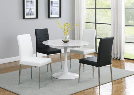 Matson Black Upholstered Dining Chairs, Set of 4 by Coaster at Eve Furniture