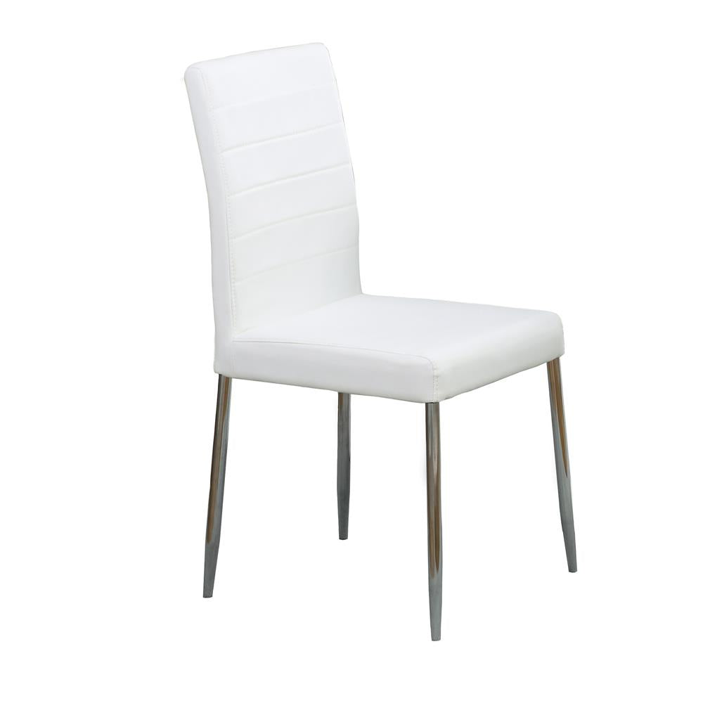 Matson White Upholstered Dining Chairs, Set of 4