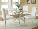 Matson White Upholstered Dining Chairs, Set of 4