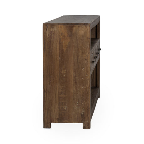 Mattai Natural 66" 4 Drawer Console Table by Classic Home at Eve Furniture