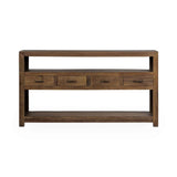 Mattai Natural 4 Drawer Console Table by Classic Home at Eve Furniture