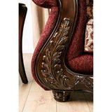 Matteo BurgundyBrown Sofa by Furniture of America at Eve Furniture