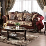Matteo BurgundyBrown Sofa by Furniture of America at Eve Furniture