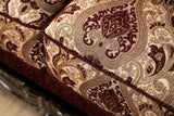 Matteo Burgundy/Brown Sofa & Loveseat by Furniture of America at Eve Furniture